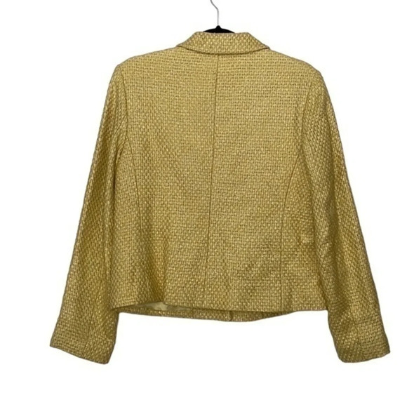 Orvis‎ Yellow Cropped Blazer Size 8 - Picture 2 of 4